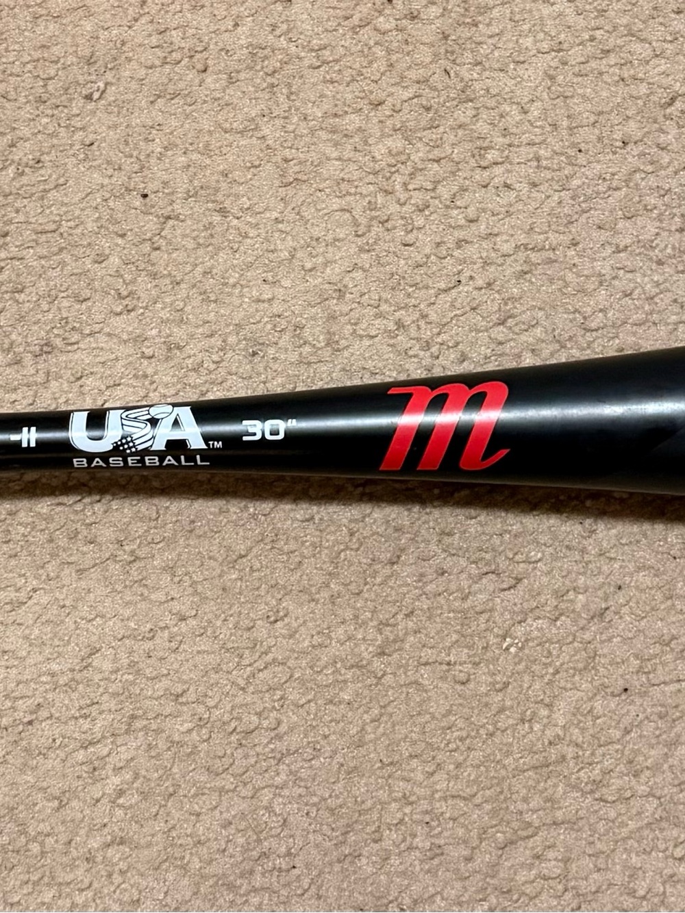 USA Baseball 30" Youth Bat in Black and Red